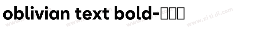 oblivian text bold字体转换